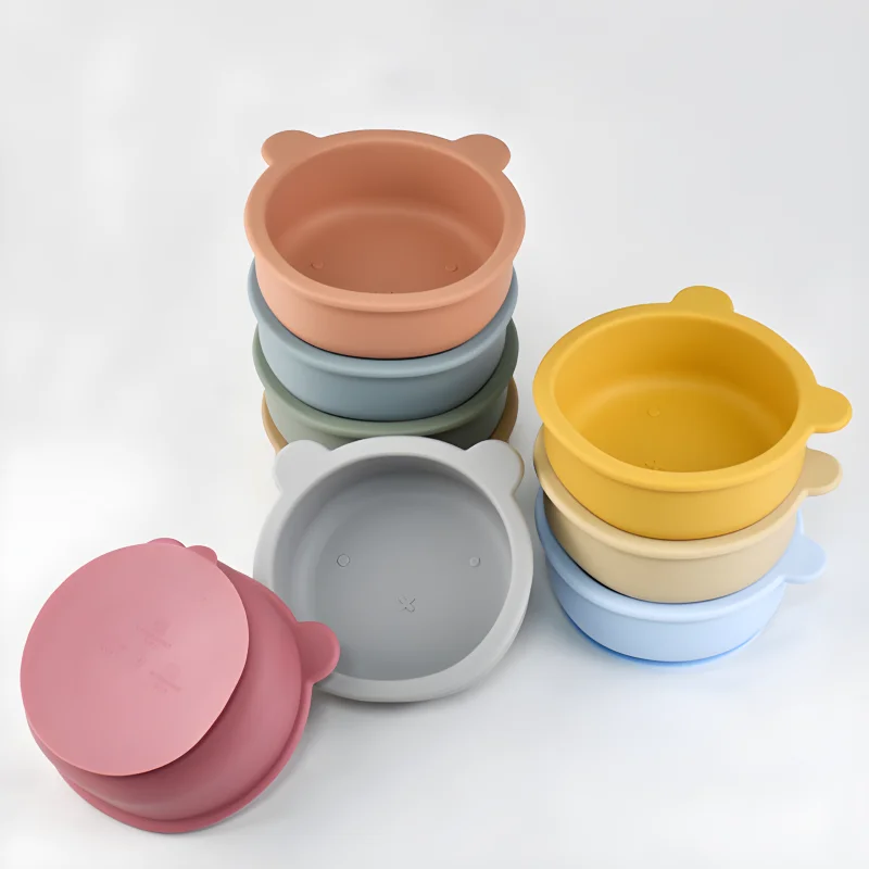 Baby Food Eating - Silikonowa miska na żywienie uzupełniające dla