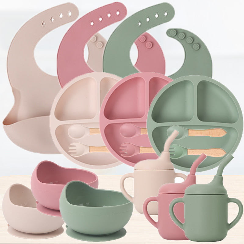 Baby Food Product - Zestaw silikonowej zastawy stołowej dla dzieci