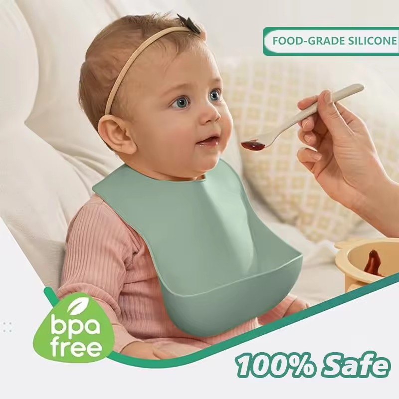 Silikonowy śliniak dla niemowl – Baby Food Eating recenzja i cena