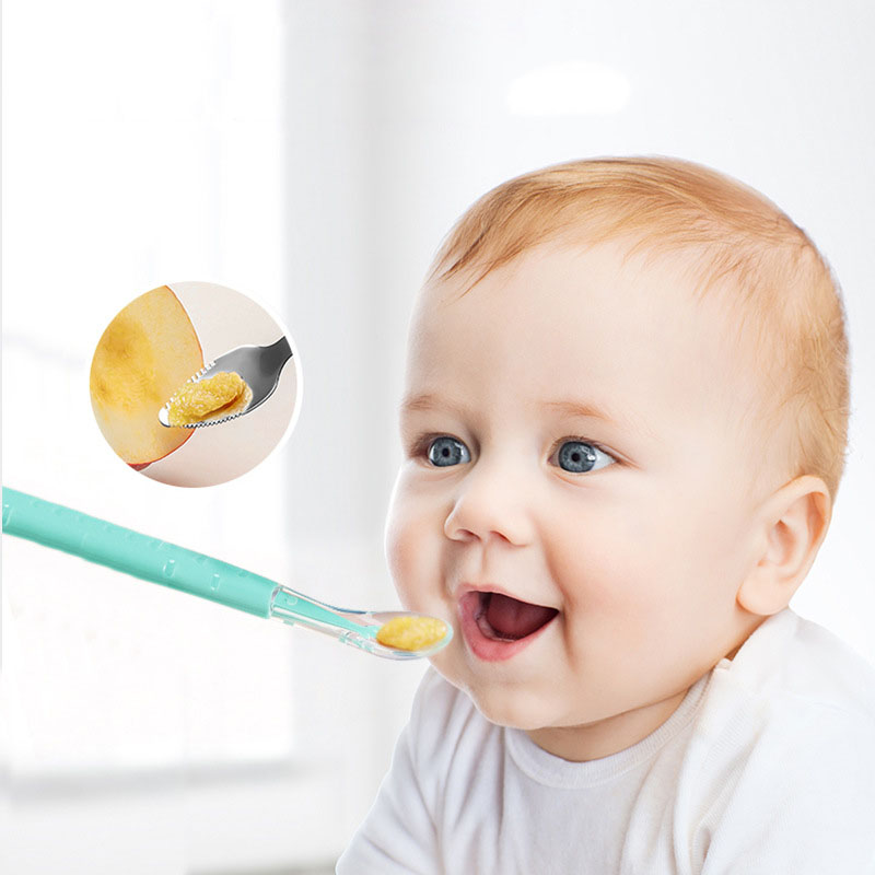 Łyżka-szpatułka z podwójną koń – Baby Food Apple recenzja i cena