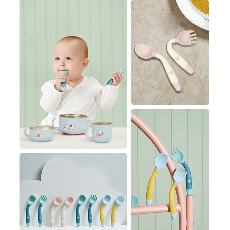 Zginana łyżka silikonowa dla n – Baby Food Eating recenzja i cena
