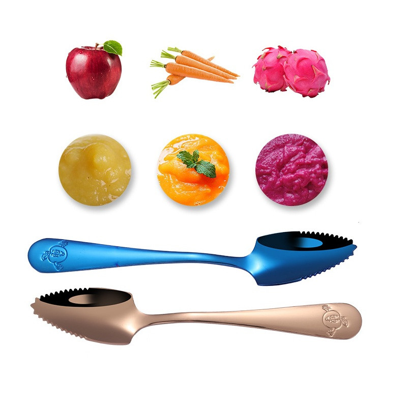 100 sztuk/partia Łyżki ze stal – Baby Food Apple recenzja i cena